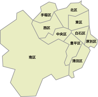 札幌の地図